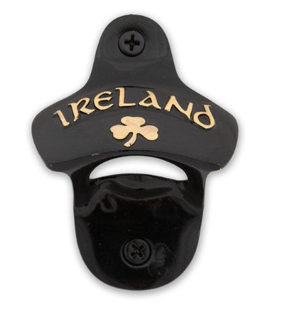 Ireland Shamrock Bottle Cap Opener- Black Brass