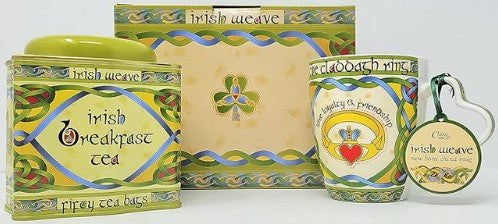 Claddagh Ring Mug & Irish Breakfast Tea - Boxed