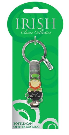 Classic Leprechaun Bottle and Can Opener Keyring