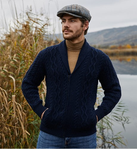 Men's Zipper Knit Cardigan